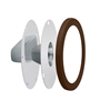 RAB LRFGNLEDBWN Lens/Reflector Kit, Clear Lens, Compatible with Gooseneck Fixture,  Brown Finish