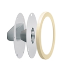 RAB LRFGNLEDI Lens/Reflector Kit, Clear Lens, Compatible with Gooseneck Fixture,  Ivory Finish