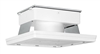 RAB MASI16-100NW/D10 100W 16" x 16" MASI Gas Station Flush Mount Canopy LED Fixture, 4000K (Neutral), No Photocell, 15455 Lumens, 72 CRI, 120-277V, Dimmable Operation, DLC Listed, White Finish