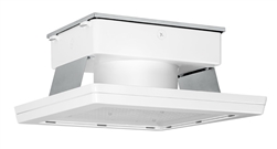 RAB MASI16-52NW/D10 52W 16" x 16" MASI Gas Station Flush Mount Canopy LED Fixture, 4000K (Neutral), No Photocell, 6857 Lumens, 72 CRI, 120-277V, Dimmable Operation, DLC Listed, White Finish
