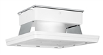 RAB MASI16-52W/D10 52W 16" x 16" MASI Gas Station Flush Mount Canopy LED Fixture, 5000K (Cool), No Photocell, 6782 Lumens, 74 CRI, 120-277V, Dimmable Operation, DLC Listed, White Finish