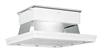 RAB MASI16-80YW/D10 80W 16" x 16" MASI Gas Station Flush Mount Canopy LED Fixture, 3000K (Warm), No Photocell, 11533 Lumens, 72 CRI, 120-277V, Dimmable Operation, DLC Listed, White Finish