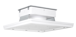 RAB MASI20-160YW/D10 160W 20" x 20" MASI Gas Station Flush Mount Canopy LED Fixture, 3000K (Warm), No Photocell, 21458 Lumens, 71 CRI, 120-277V, Dimmable Operation, DLC Listed, White Finish