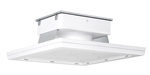 RAB MASI20-200YW/D10 200W 20" x 20" MASI Gas Station Flush Mount Canopy LED Fixture, 3000K (Warm), No Photocell, 27027 Lumens, 71 CRI, 120-277V, Dimmable Operation, DLC Listed, White Finish