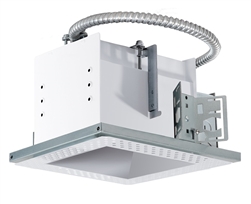 RAB MD1NTLW 1 Fixture Head Recessed New Construction Mounting Frame and Housing, 90 CRI, Trimless Style, White Finish