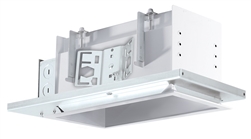 RAB MD2NTW 2 Fixture Heads Recessed New Construction Mounting Frame and Housing, 90 CRI, 1/2" Trim Style, White Finish