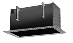 RAB MD2RTLB 2 Fixture Heads Recessed Remodeler Housing, 90 CRI, Trimless Style, Black Finish