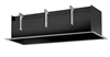 RAB MD4RTB 4 Fixture Heads Recessed Remodeler Housing, 90 CRI, 1/2" Trim Style, Black Finish