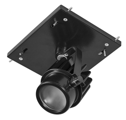 RAB MDLED1X12-30YY-B 12W LED 1 Fixture Multi-Head Gear Tray, 2700K, 858 Lumens, 90 CRI, 30 Degree Reflector, Forward Phase TRIAC Dimmer, Black Tray/Black Head Finish