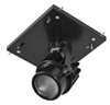 RAB MDLED1X12F-20YY-B 12W LED 1 Fixture Multi-Head Gear Tray, 2700K, 824 Lumens, 90 CRI, 20 Degree Reflector, On/Off Non-Dimming, Black Tray/Black Head Finish
