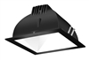 RAB NDLED4S-50YN-W-B 4" New Construction Square Trim Module, 3500K, 90 CRI, 50 Degree Beam Spread, White Cone Black Trim