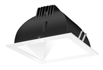 RAB NDLED4S-80Y-W-W 4" New Construction Square Trim Module, 3000K (Warm), 90 CRI, 80 Degree Beam Spread, White Cone White Trim