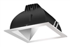 RAB NDLED4S-WYY-S-S 4" New Construction Square Trim Module, 2700K, 90 CRI, Wall Washer, Specular Silver Cone Silver Trim