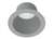 RAB NDTRIM3R80-M 3" New Construction Round Trimmed Module, 80 Degree Downlight, Matte Silver Finish