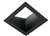 RAB NDTRIM3S20A-B 3" New Construction Square Trimmed Module, 20° Adjustable, Black Finish