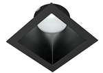 RAB NDTRIM3S50-B 3" New Construction Square Trimmed Module, 50° Downlight, Black Finish