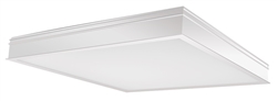 RAB PANEL2X2-52YN/D10/E2 2' x 2' Recessed LED Panel, 52 Watts, 3500K Color Temperature, 84 CRI, 120V-277V, White Finish, Dimmable with Battery Back Up