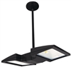 RAB PLED2X18 2x18W LED Pendant Mount, 5000K Color Temperature (Cool), Standard Operation, Bronze Finish