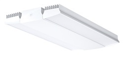 RAB RAIL185W/D10 185W Rail LED High Bay, V Hooks Mount, No Photocell, 5000K (Cool), 23077 Lumens, 75 CRI, 120-277V, Dimmable Operation, DLC Listed, White Finish