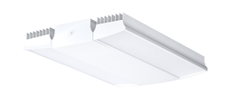 RAB RAIL95NW/D10 95W Rail LED High Bay, V Hooks Mount, No Photocell, 4000K (Neutral), 9835 Lumens, 84 CRI, 120-277V, Dimmable Operation, DLC Listed, White Finish