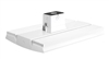 RAB RAILP150W 150W Rail LED High Bay, Pendant or Surface Mount, No Photocell, 5000K (Cool), 17963 Lumens, 75 CRI, 120-277V, Standard Operation, DLC Listed, White Finish