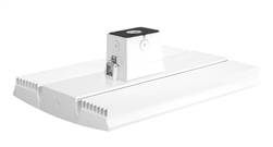 RAB RAILP150W/D10/WS2 150W Rail LED High Bay with Multi-Level Motion Sensor, Pendant or Surface Mount, 5000K (Cool), 18144 Lumens, 75 CRI, 120-277V, Dimmable, DLC Listed, White Finish