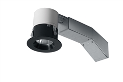 RAB RDLED2R8-40Y-TB 2" Round Remodeler LED, 9W, 3000K, 604 Lumens, 83 CRI, 40 Degree Beam Spread, 1/2" Trim, TRIAC Compatible, Black Trim