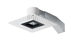 RAB RDLED2S8-20Y-TLB 2" Square Remodeler LED, 9W, 3000K, 595 Lumens, 83 CRI, 20 Degree Beam Spread, Trimless Look, TRIAC Compatible, Black Trim