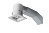 RAB RDLED2S8-20Y-TW 2" Square Remodeler LED, 9W, 3000K, 595 Lumens, 83 CRI, 20 Degree Beam Spread, 1/2" Trim, TRIAC Compatible, White Trim