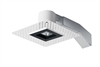 RAB RDLED2S8-30YY-TLB 2" Square Remodeler LED, 9W, 2700K, 573 Lumens, 82 CRI, 30 Degree Beam Spread, Trimless Look, TRIAC Compatible, Black Trim