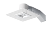 RAB RDLED2S8-40Y-TLW 2" Square Remodeler LED, 9W, 3000K, 567 Lumens, 83 CRI, 40 Degree Beam Spread, Trimless Look, TRIAC Compatible, White Trim