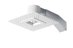 RAB RDLED2S8-40YN-TLW 2" Square Remodeler LED, 9W, 3500K, 650 Lumens, 82 CRI, 40 Degree Beam Spread, Trimless Look, TRIAC Compatible, White Trim