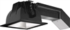 RAB RDLED4S12-50Y-M-B 4" Square Remodeler LED, 12W, 3000K (Warm), 894 Lumens, 90 CRI, 50 Degree Beam Spread, TRIAC Dimming Driver, Matte Silver Cone Black Trim