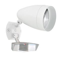 RAB STL1HBLED10YW 10W LED Floodlight with Sensor, No Photocell, 3000K (Warm), 297 CRI, 120-277V, White Finish