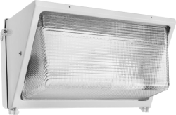 RAB WP3SC250QTW Wallpack Glass Lens 250W High Pressure Sodium Lamp 120V-277V White Color