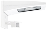 RAB WPLED13YMSSW Wallpack Surface Mount 13W LED Lamp, Warm White Light 120V-240V with Mini Sensor, White Color
