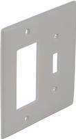 Square D Schneider Electric SLSWP2DTW Dual Cover Plate Deco/Toggle, White Color