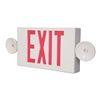 Sure Lites LPXC25 LED Polycarbonate Emergency Light Exit Sign Combo, 25 Feet Coverage, No Self-Diagnostics, White Housing