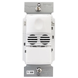 Wattstopper DSW-301-W Dual Tech Wall Switch Occupancy Sensor, 120/277V, White