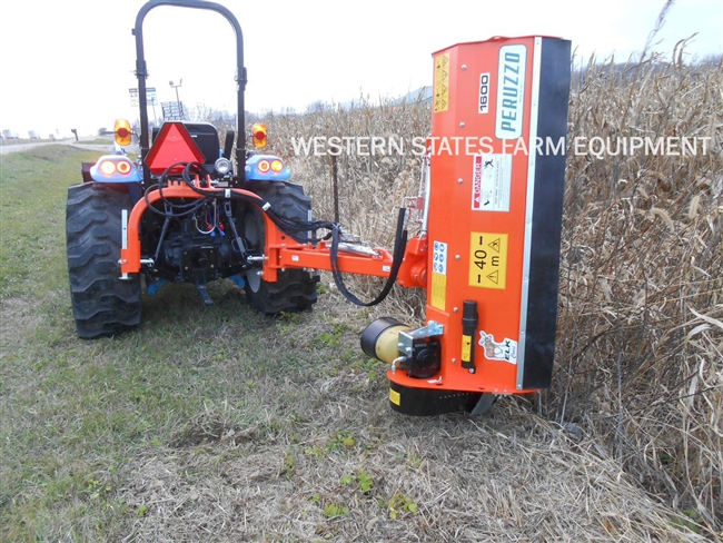 Peruzzo Elk Cross 1600 Orange 60" Ditch Bank Mower