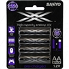 Sanyo XX four pack by eneloop technology rechargeable AA battery
