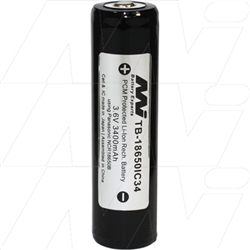 3400mAh 18650 size Lithium Ion Torch Battery (sometimes called 18700)