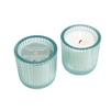 Blu Eucalyptus 1 Wick Colored Glass Candle 8oz Ctn.6