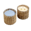 Blue Seaside 2 Wick Handwoven Candle 12oz. Ctn. 6