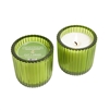 Cut Grass 1 Wick Colored Glass Candle 8oz Ctn.6