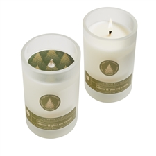 Fresh Cut Balsam & Pine Candle In frosted Glass 5oz Ctn. 6