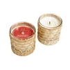 Marigold citronella bamboo wrapped candle 7oz. Ctn. 6