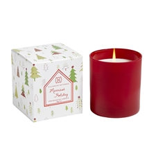 Merriest Holiday Candle In Red Glass 7oz. Ctn. 6