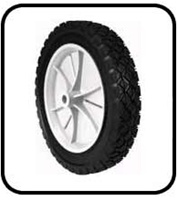 10 X 1.75 PLASTIC WHEEL   REPL SNAPPER 35739 (GRAY)