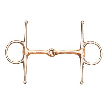 Stainless Steel Medium Weight Copper Full Cheek Snaffle